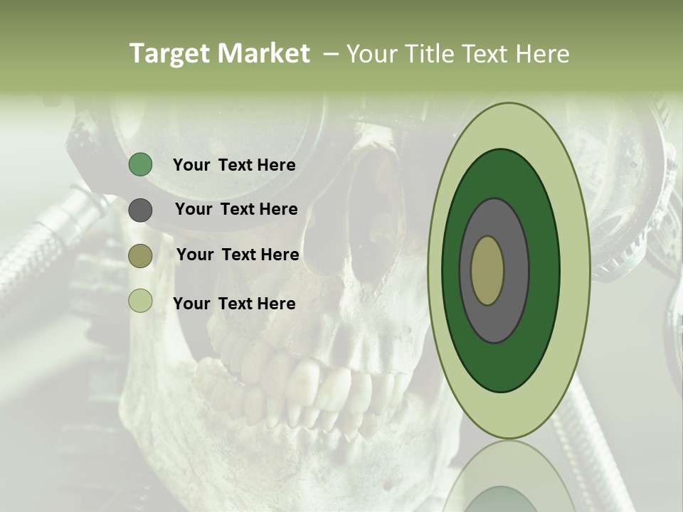 Skull Strange Grin PowerPoint Template