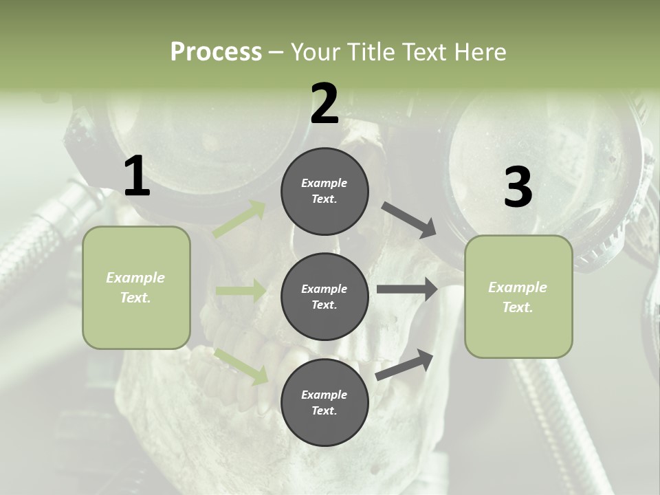 Skull Strange Grin PowerPoint Template