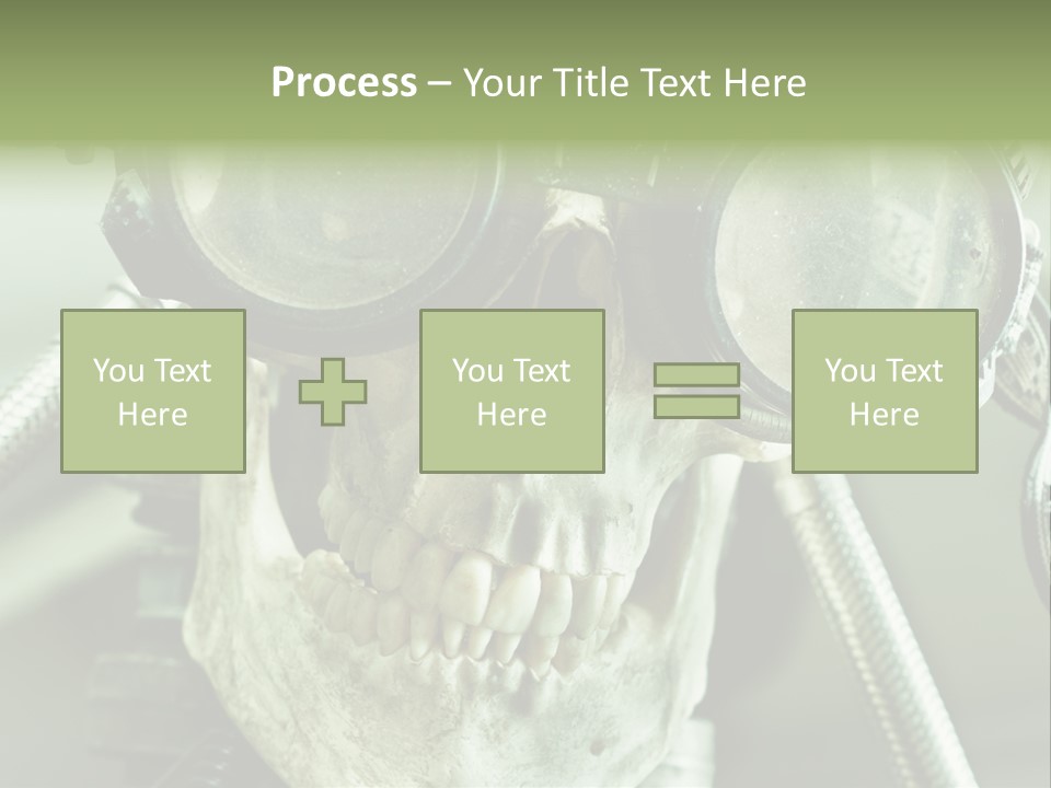 Skull Strange Grin PowerPoint Template