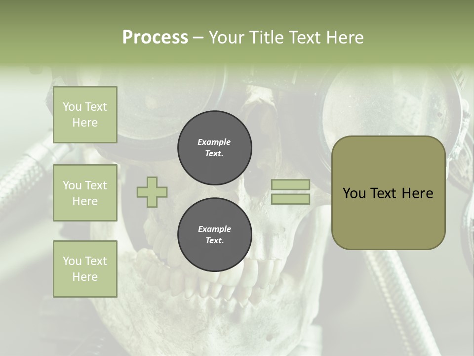 Skull Strange Grin PowerPoint Template
