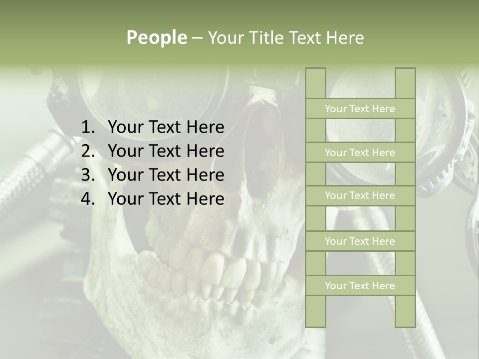 Skull Strange Grin PowerPoint Template