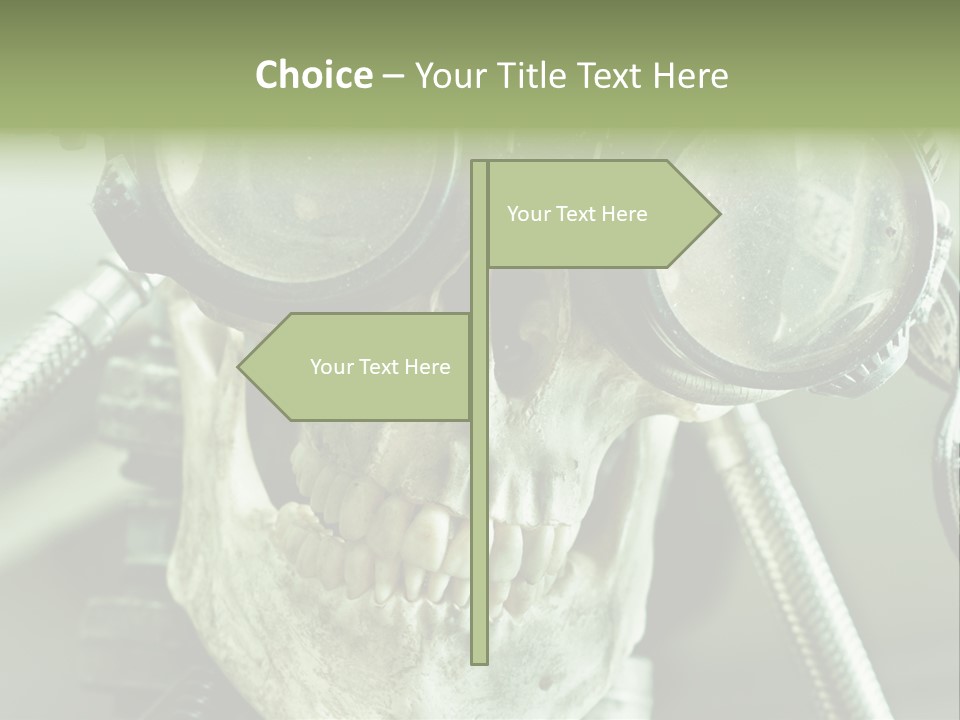 Skull Strange Grin PowerPoint Template