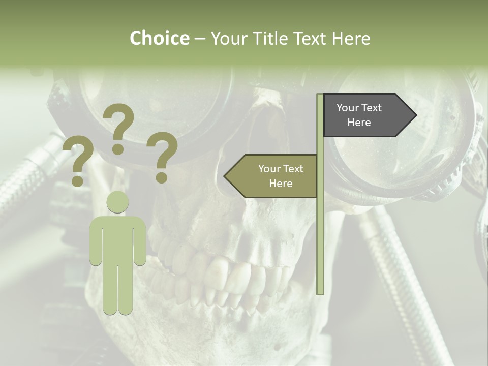 Skull Strange Grin PowerPoint Template