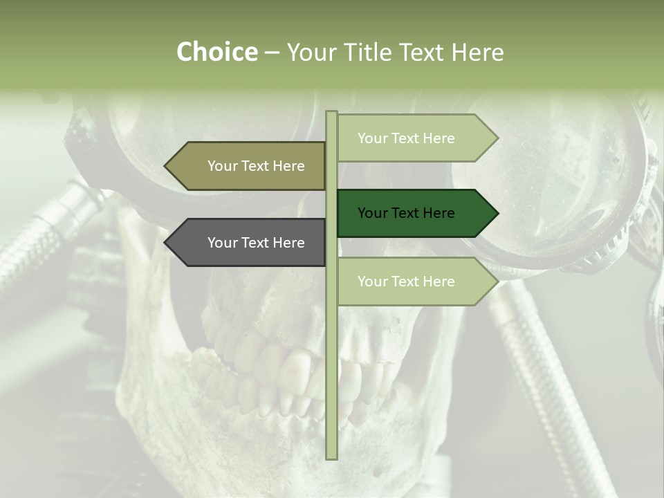Skull Strange Grin PowerPoint Template