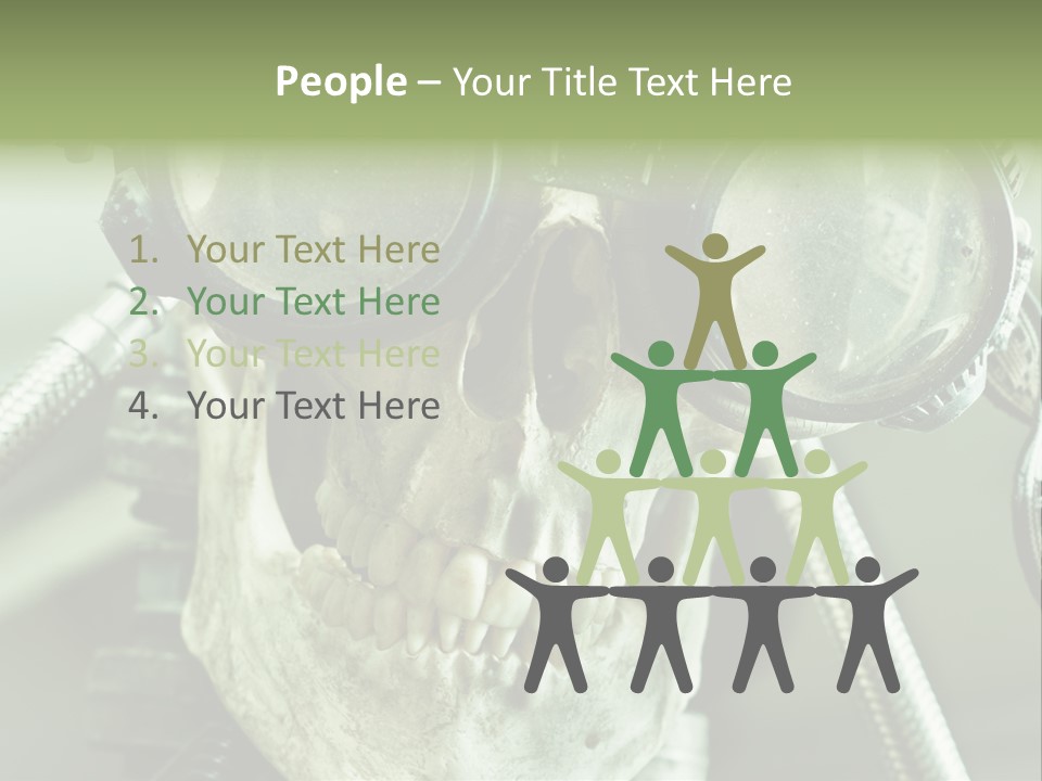 Skull Strange Grin PowerPoint Template