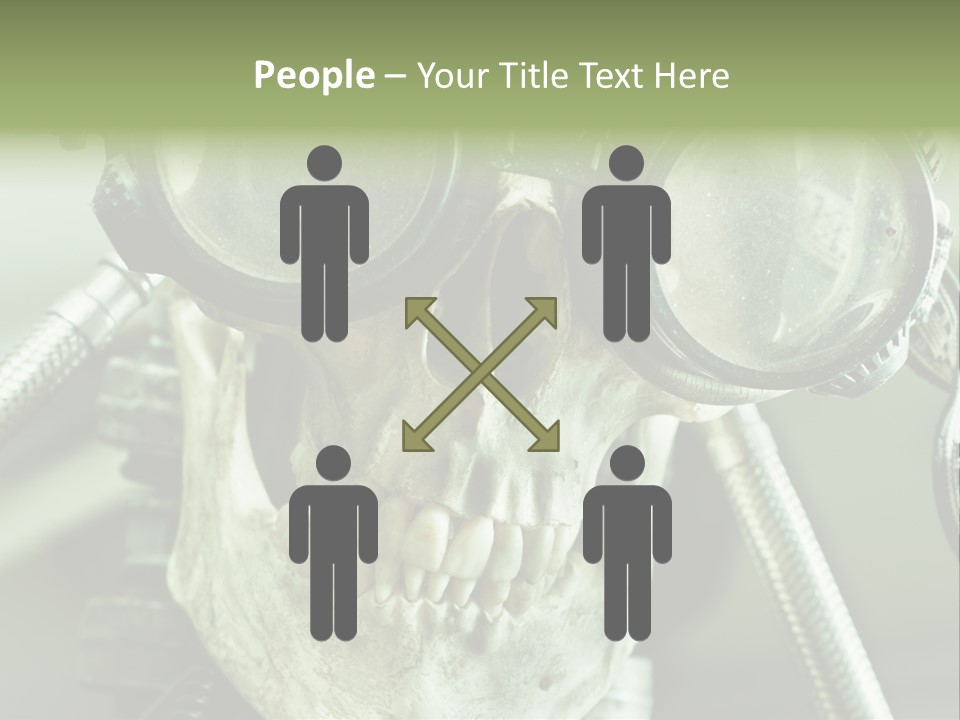 Skull Strange Grin PowerPoint Template