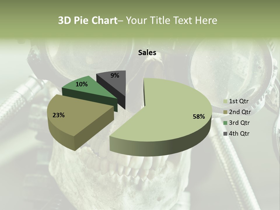 Skull Strange Grin PowerPoint Template