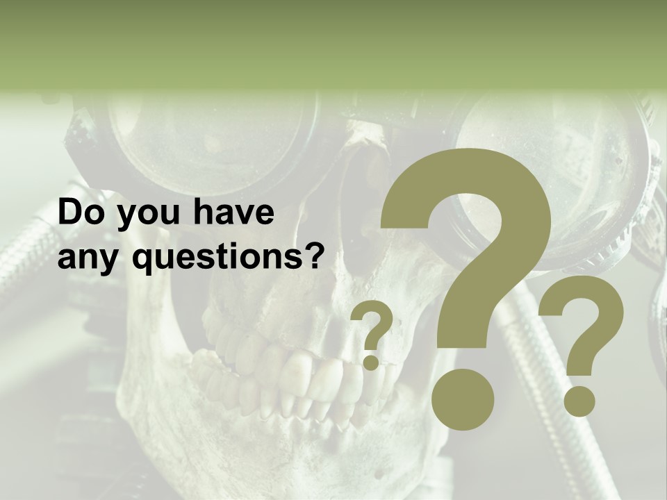 Skull Strange Grin PowerPoint Template