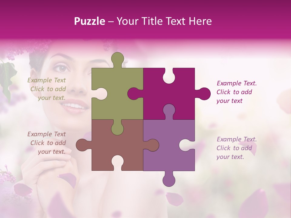 Attractive Female Natural PowerPoint Template