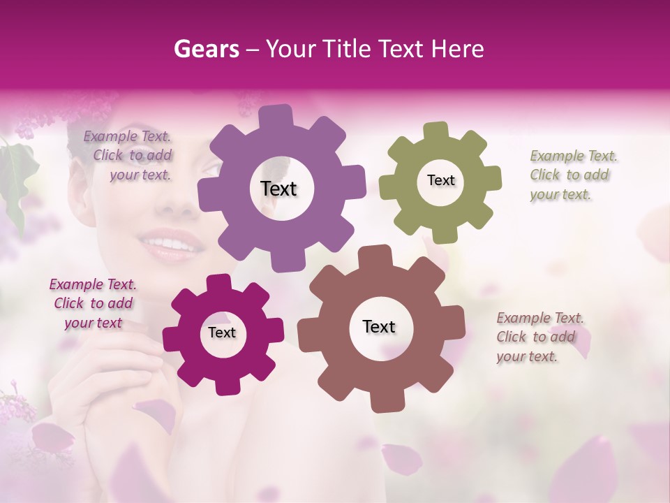 Attractive Female Natural PowerPoint Template