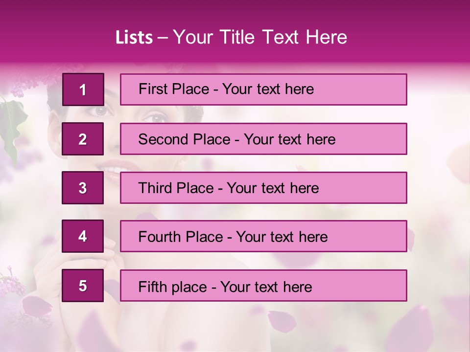 Attractive Female Natural PowerPoint Template