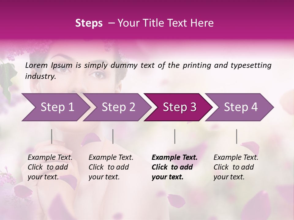 Attractive Female Natural PowerPoint Template