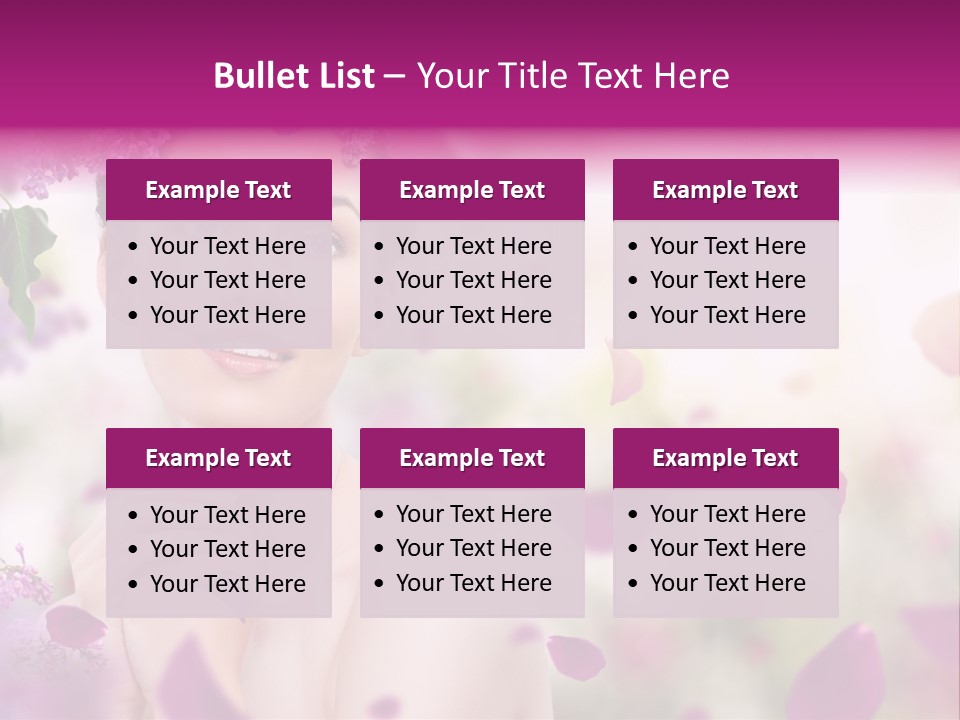 Attractive Female Natural PowerPoint Template
