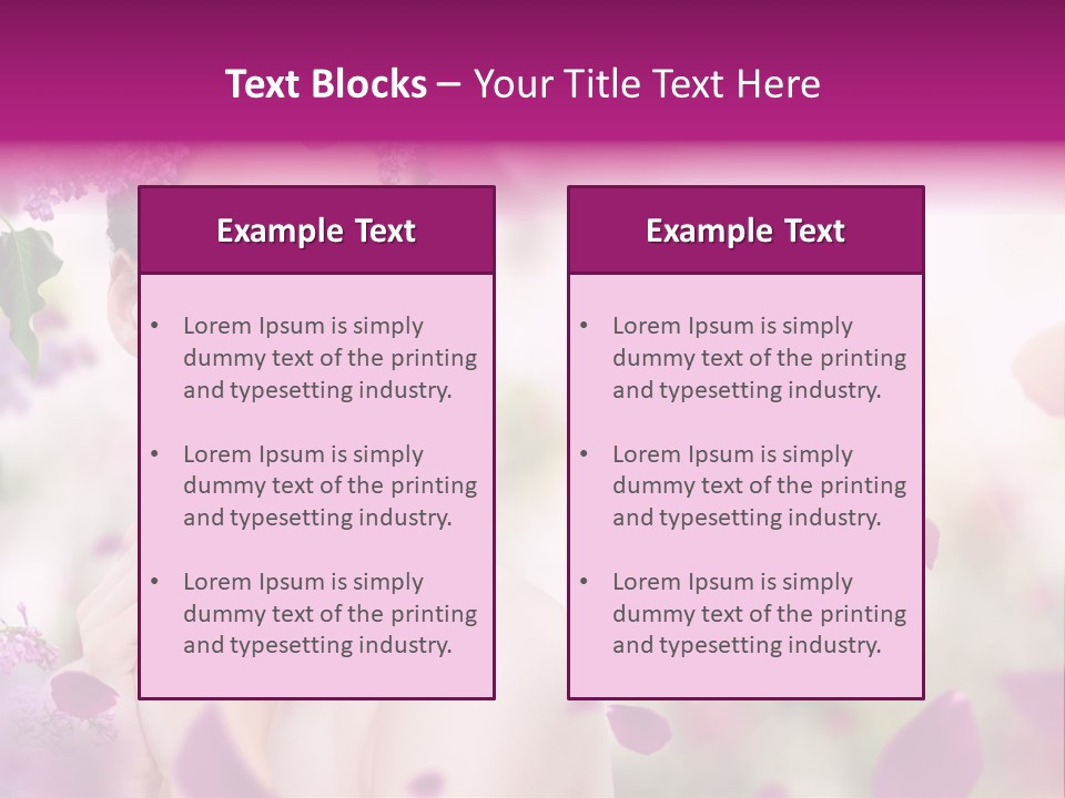 Attractive Female Natural PowerPoint Template