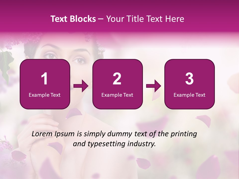 Attractive Female Natural PowerPoint Template