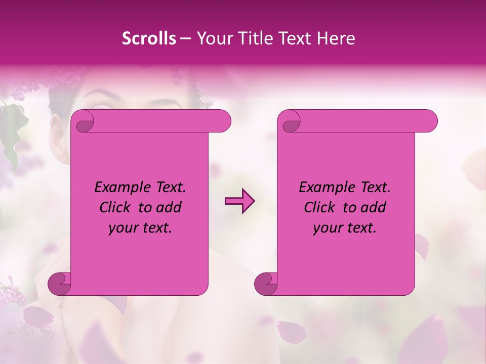 Attractive Female Natural PowerPoint Template