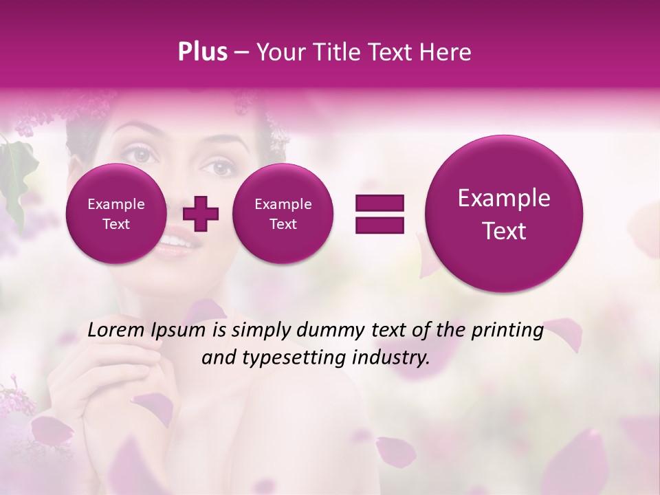 Attractive Female Natural PowerPoint Template