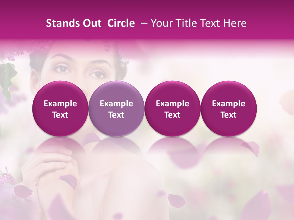 Attractive Female Natural PowerPoint Template