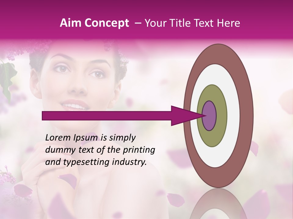 Attractive Female Natural PowerPoint Template