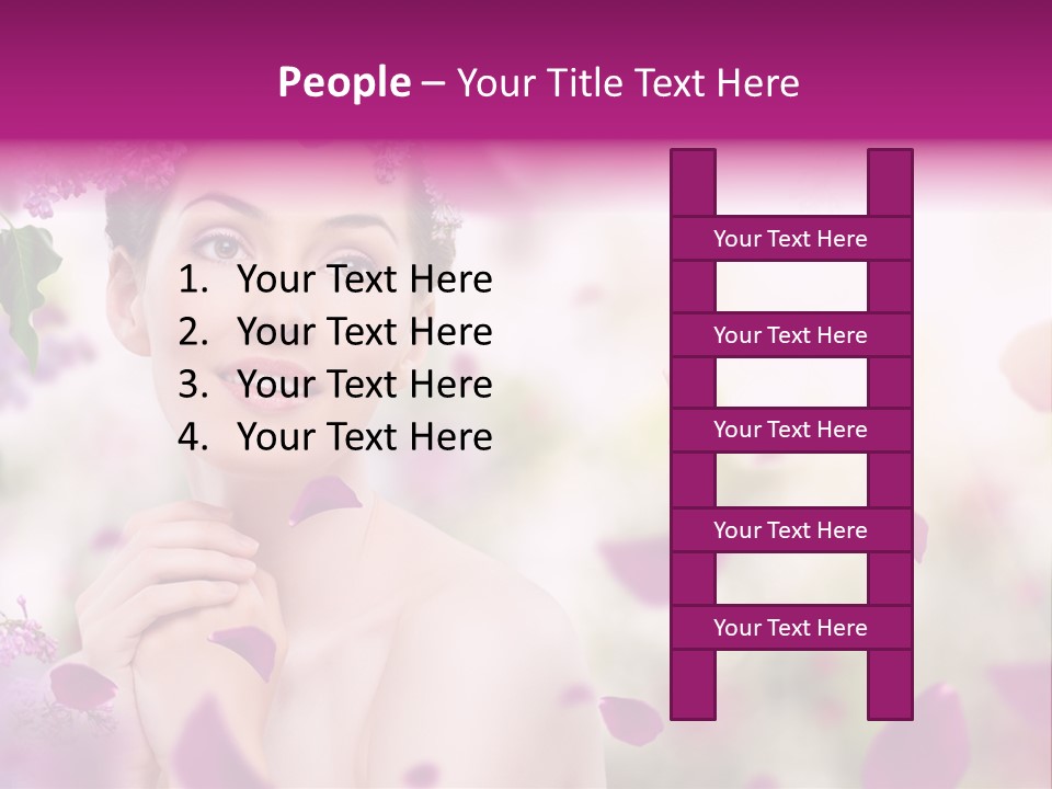 Attractive Female Natural PowerPoint Template