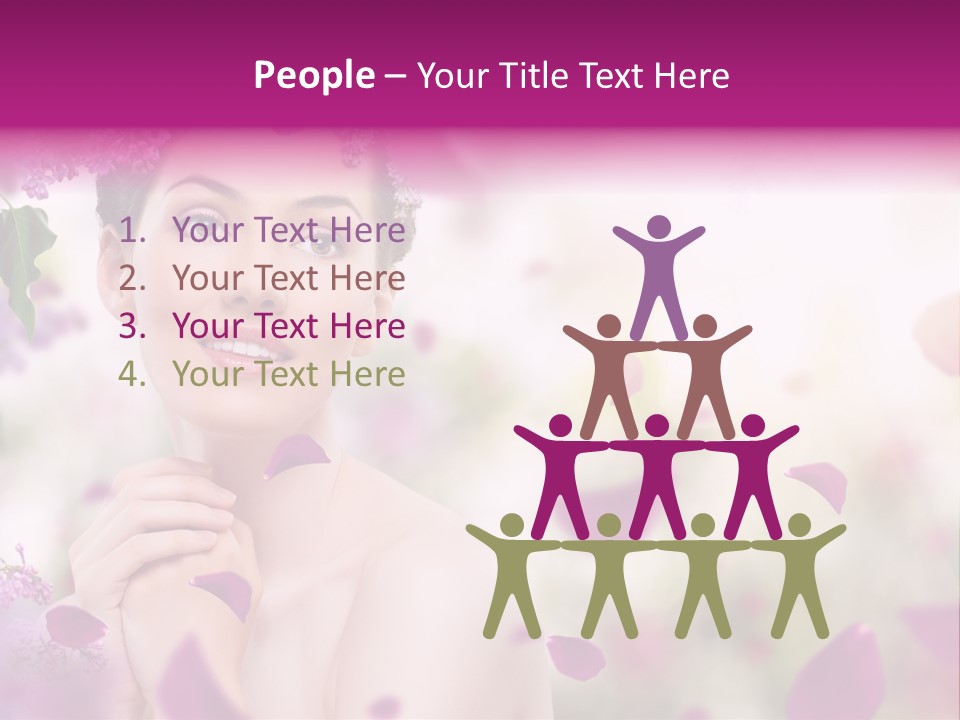 Attractive Female Natural PowerPoint Template