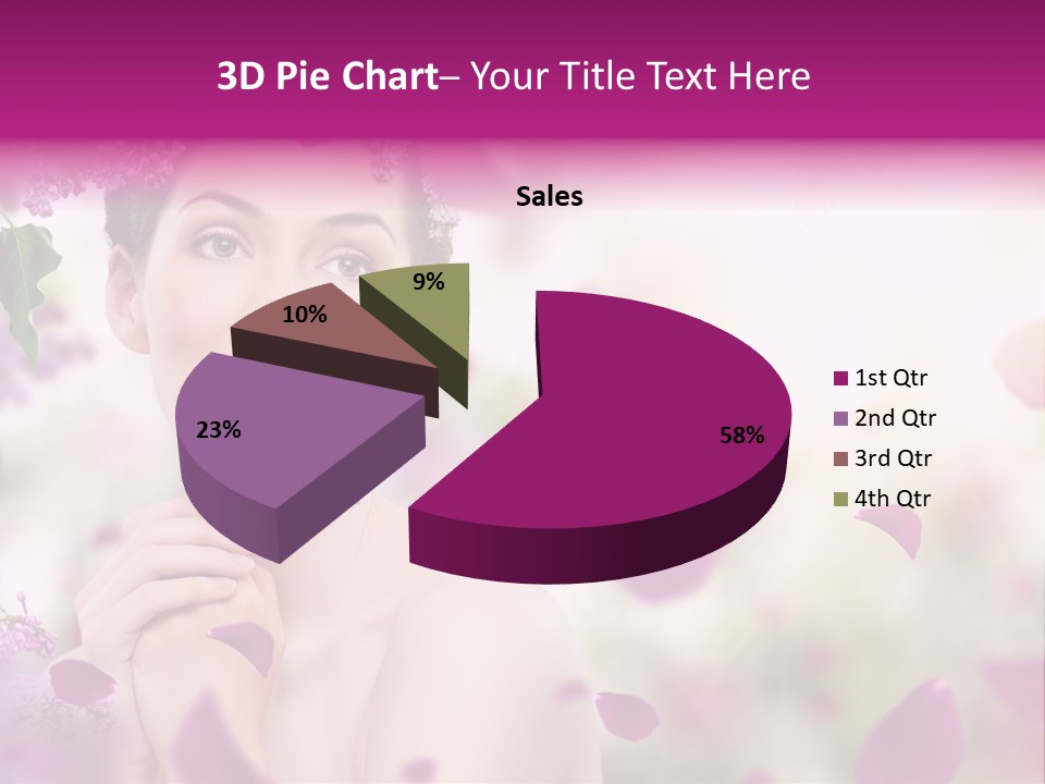 Attractive Female Natural PowerPoint Template