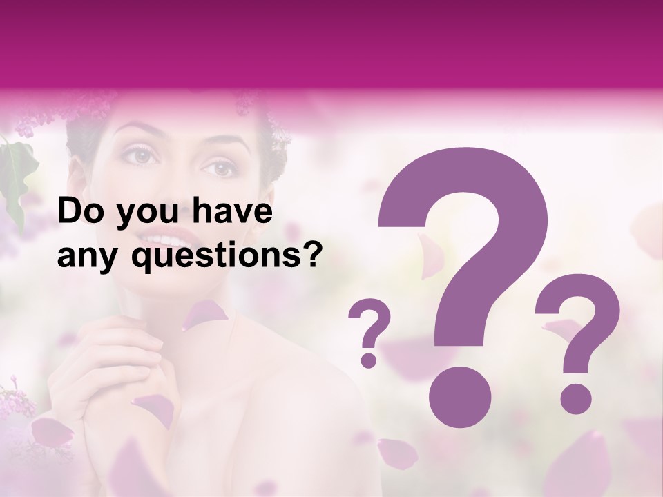 Attractive Female Natural PowerPoint Template