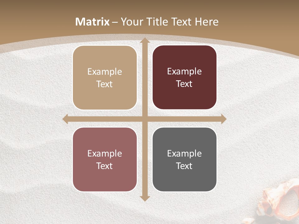 Warm Frame Shore PowerPoint Template