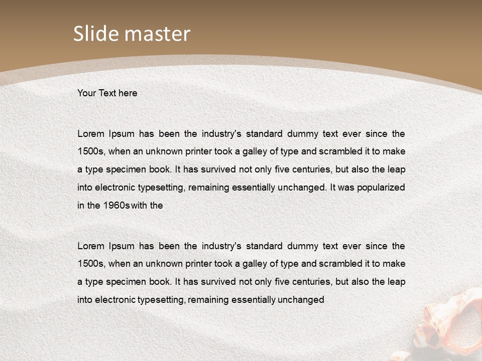 Warm Frame Shore PowerPoint Template