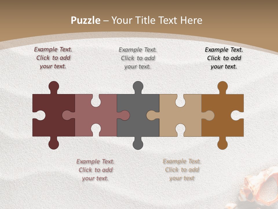 Warm Frame Shore PowerPoint Template