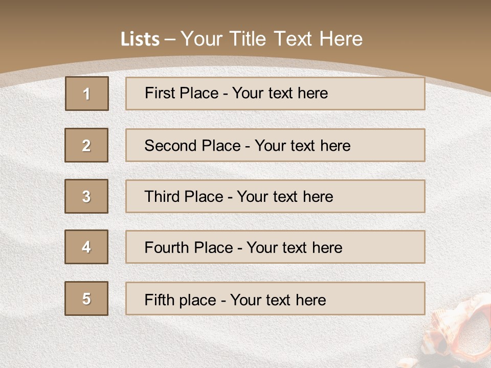 Warm Frame Shore PowerPoint Template