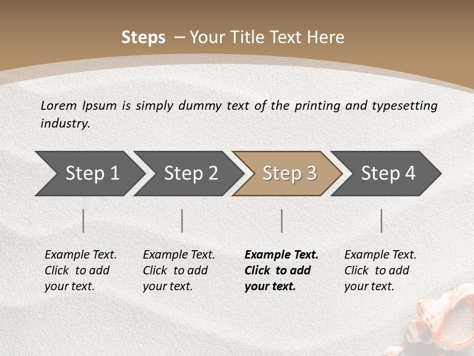 Warm Frame Shore PowerPoint Template