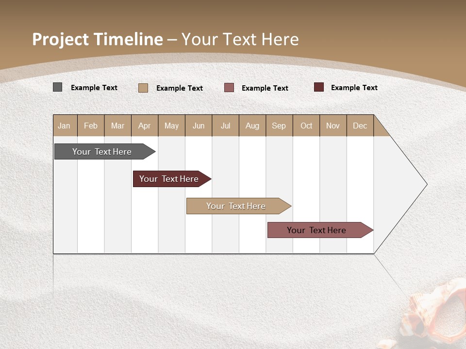 Warm Frame Shore PowerPoint Template