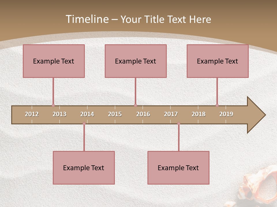 Warm Frame Shore PowerPoint Template