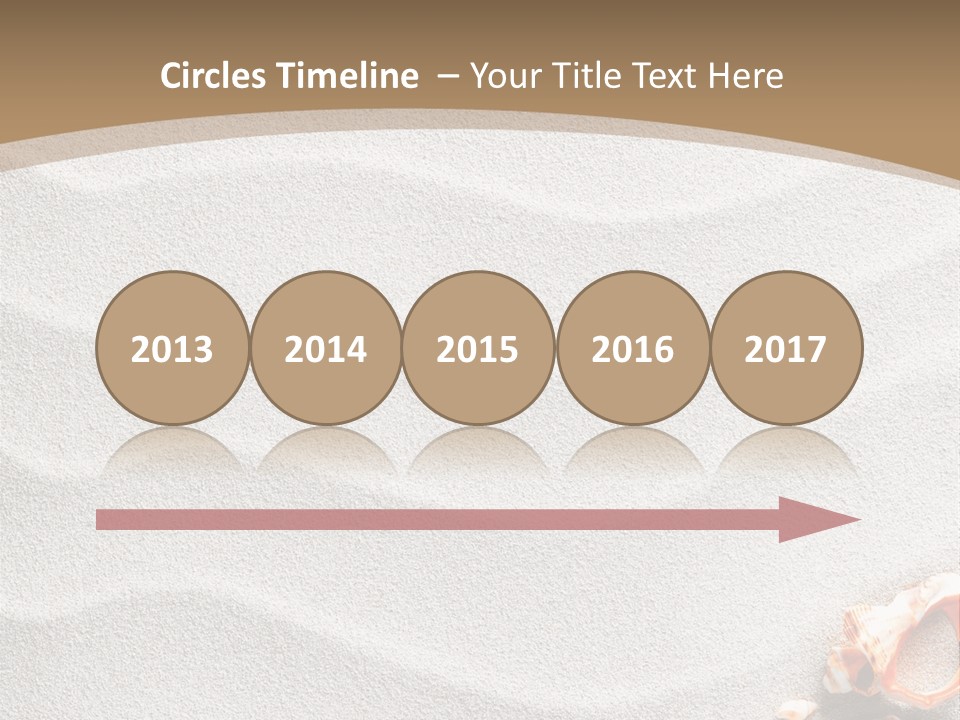 Warm Frame Shore PowerPoint Template