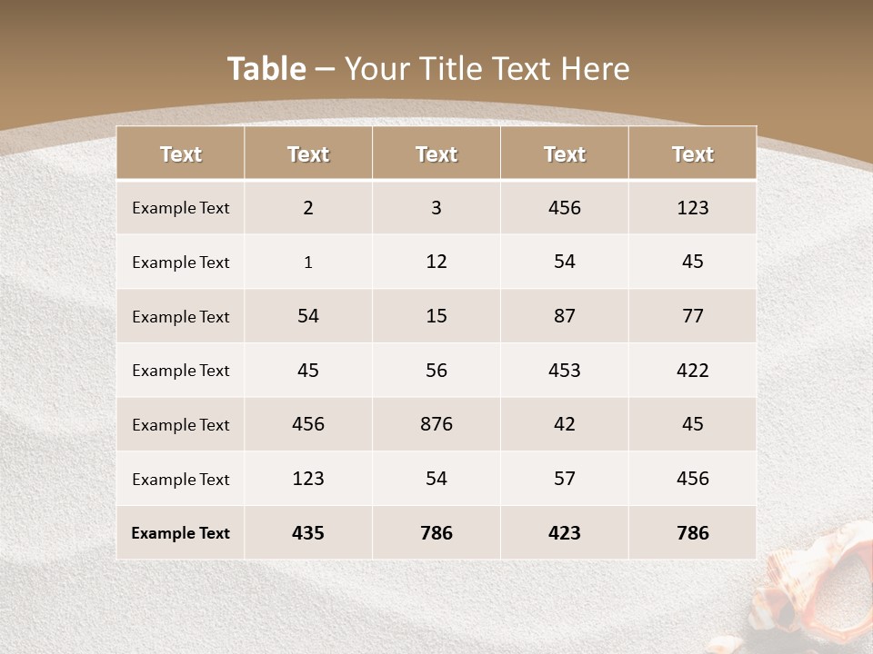 Warm Frame Shore PowerPoint Template