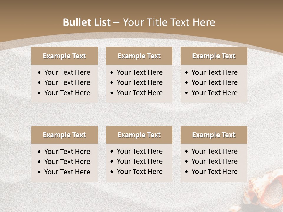 Warm Frame Shore PowerPoint Template