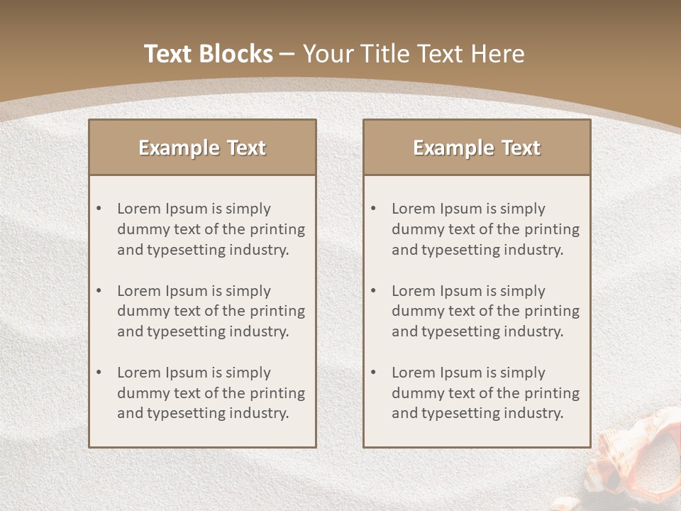 Warm Frame Shore PowerPoint Template