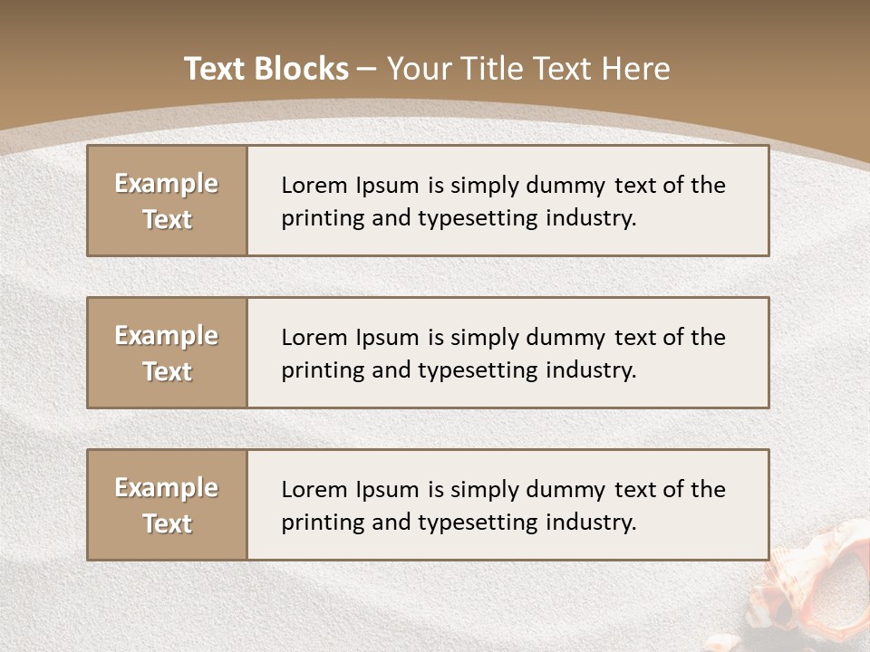 Warm Frame Shore PowerPoint Template