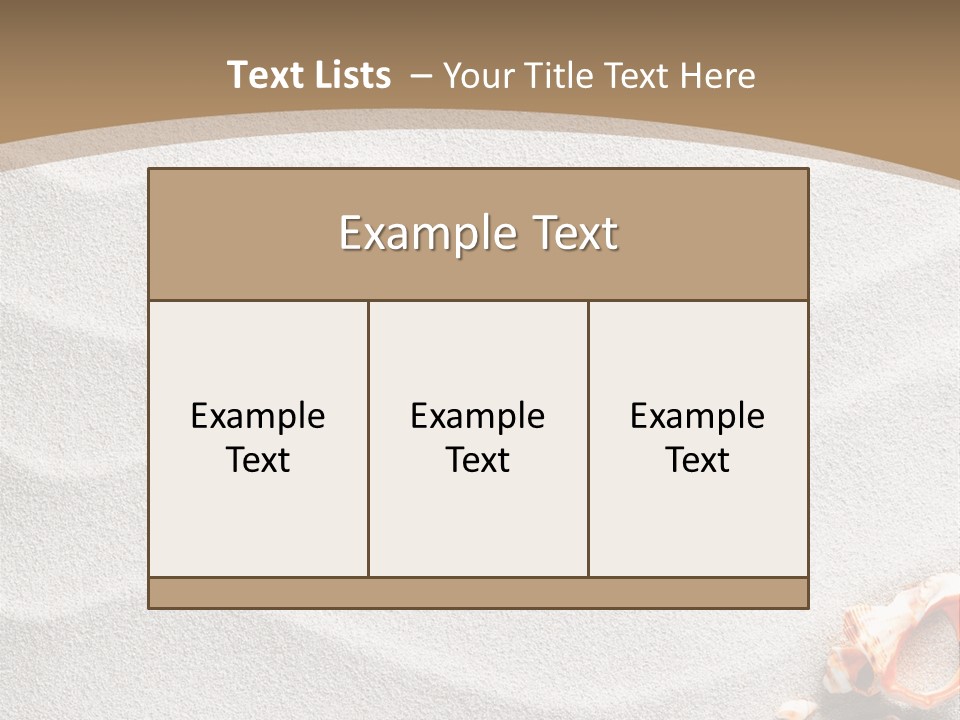 Warm Frame Shore PowerPoint Template