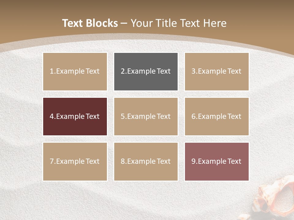 Warm Frame Shore PowerPoint Template