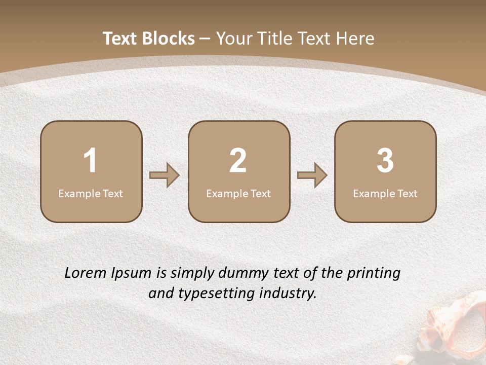 Warm Frame Shore PowerPoint Template