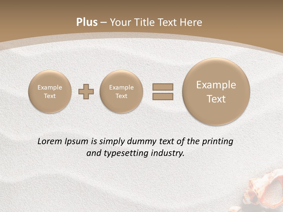 Warm Frame Shore PowerPoint Template