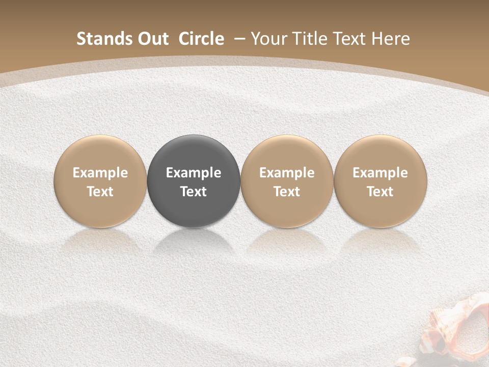 Warm Frame Shore PowerPoint Template