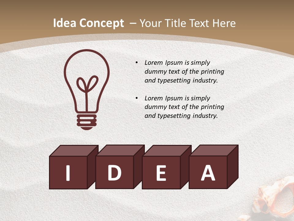 Warm Frame Shore PowerPoint Template