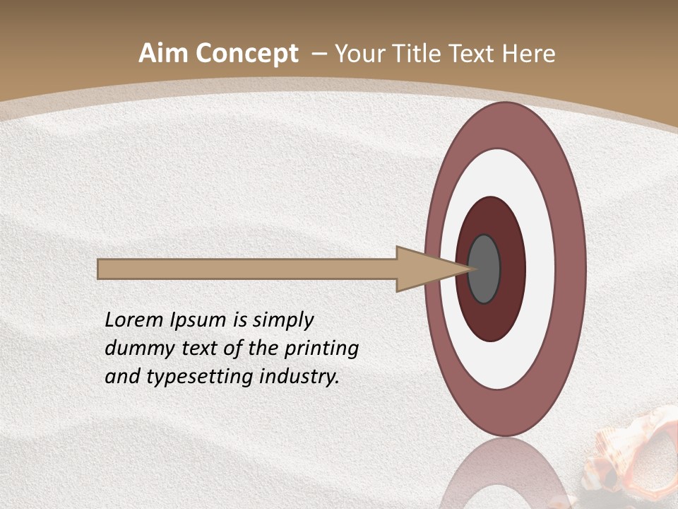 Warm Frame Shore PowerPoint Template