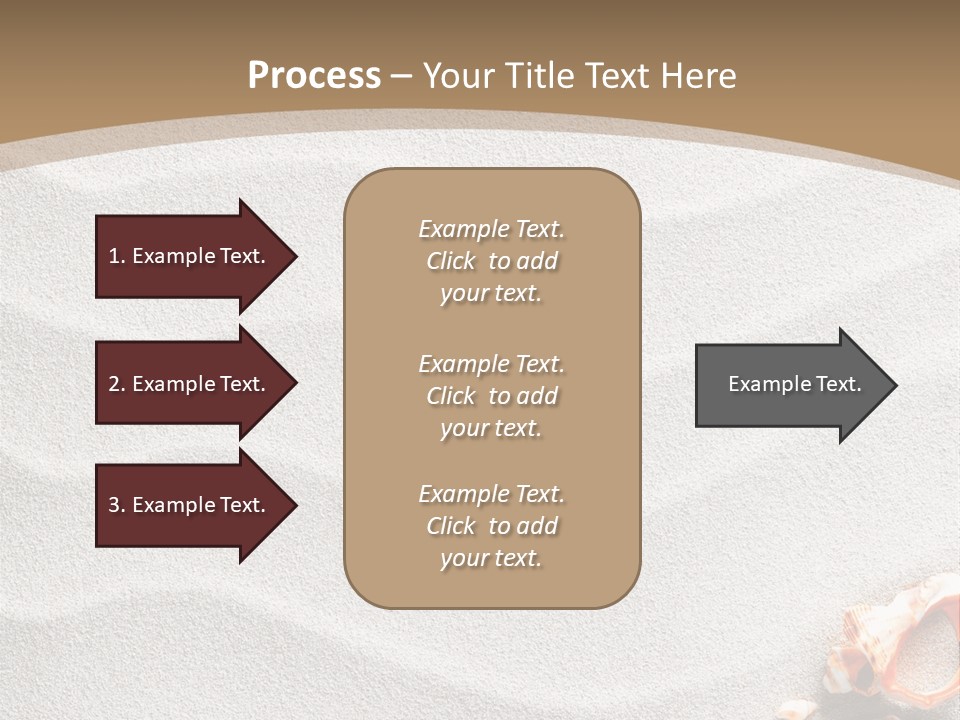 Warm Frame Shore PowerPoint Template