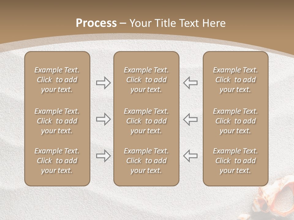 Warm Frame Shore PowerPoint Template