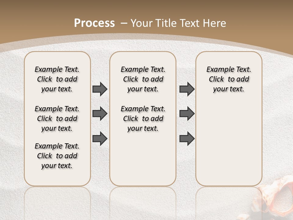 Warm Frame Shore PowerPoint Template
