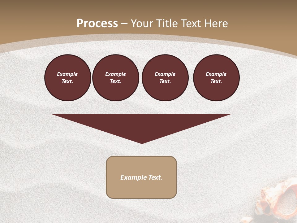 Warm Frame Shore PowerPoint Template